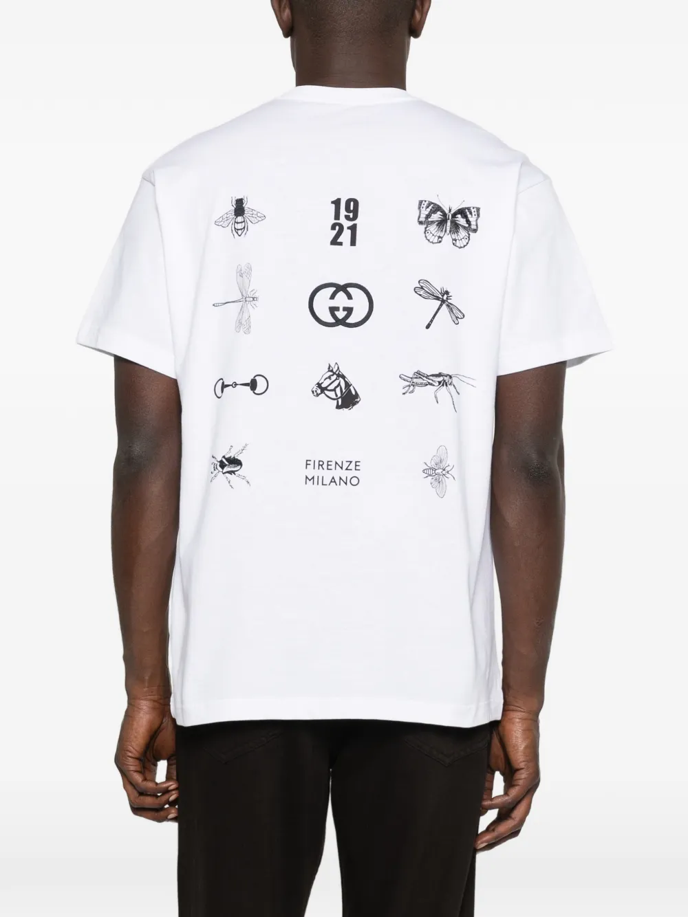 Gucci T-shirt met logoprint Wit