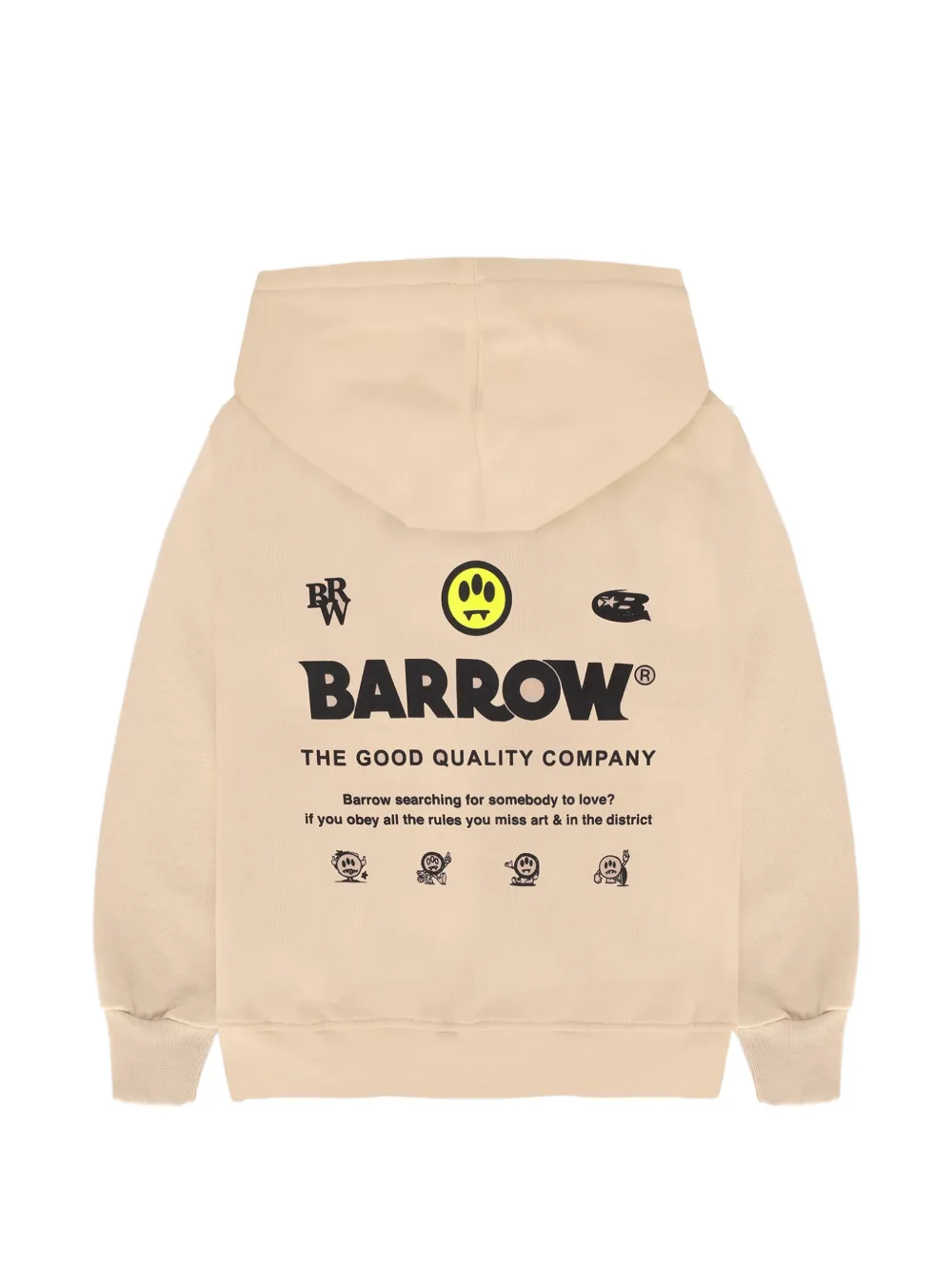 Barrow kids Hoodie met rits Beige