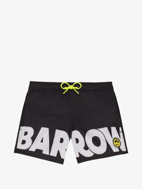 Barrow kids drawstring graphic swim shorts