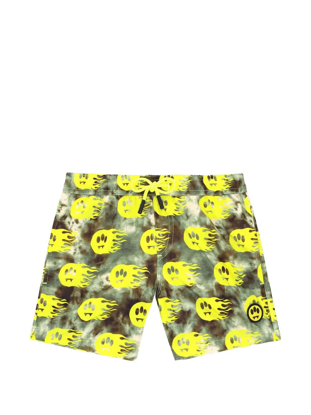 Barrow kids patterned swim shorts - Verde