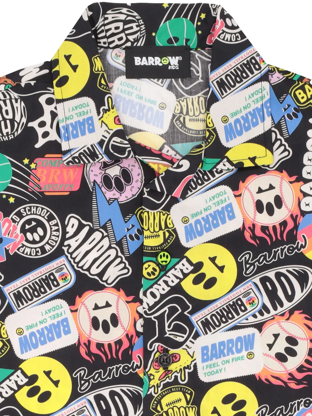 Barrow kids Shirt met print Zwart