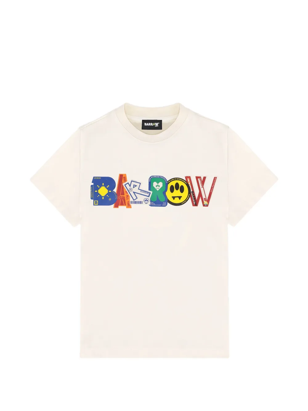 Barrow kids logo-print T-shirt - Toni neutri