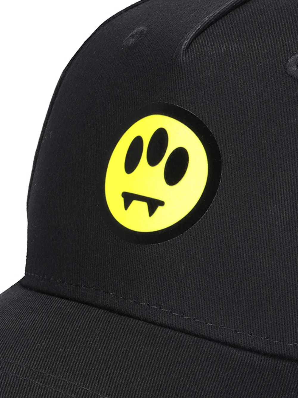 Barrow kids Honkbalpet met smileyprint Zwart