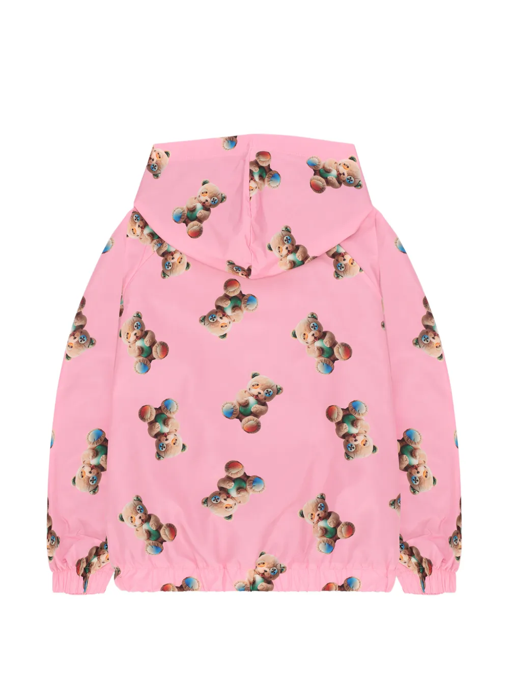 Barrow kids Jack met capuchon en teddyprint Roze