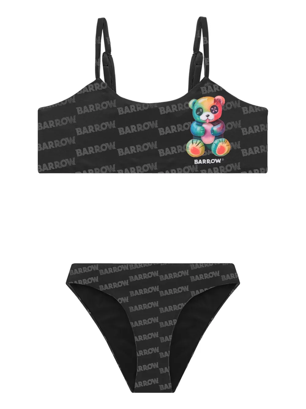 Barrow kids Bikini con stampa - Nero
