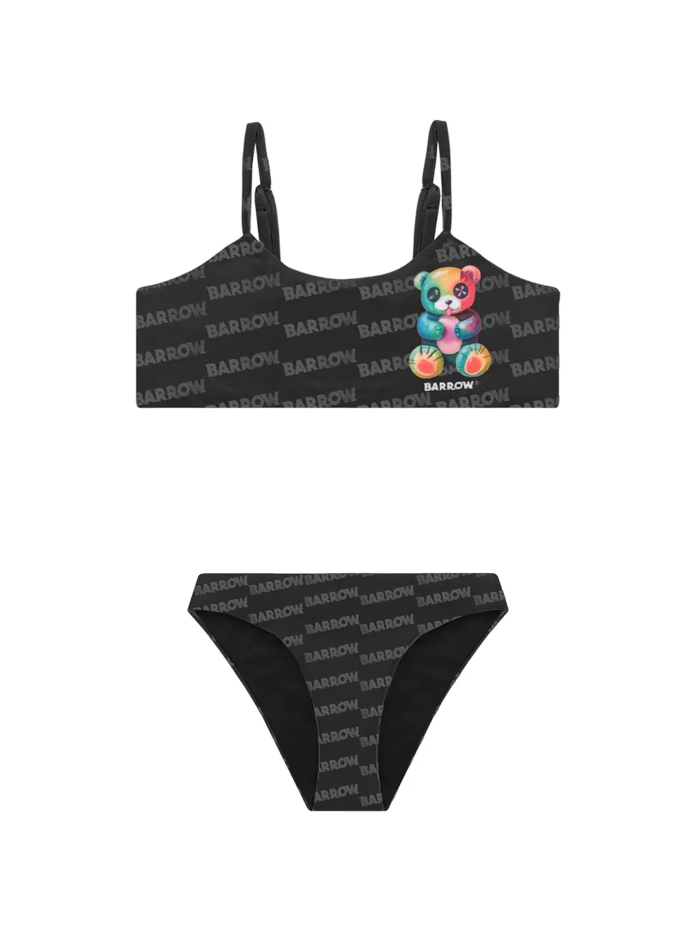 Barrow kids Bikini con stampa - Nero