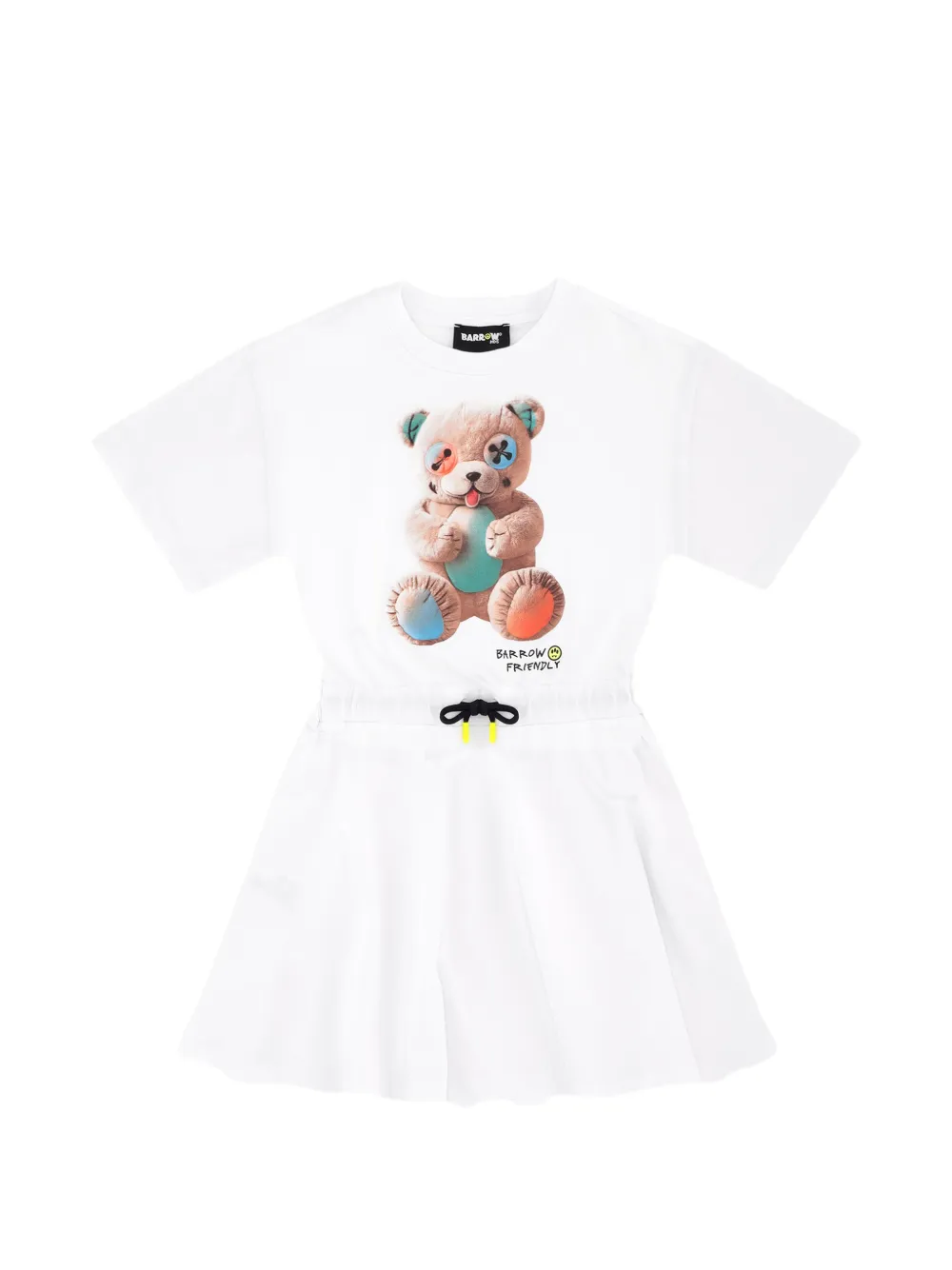 Barrow kids Abito con coulisse - Bianco