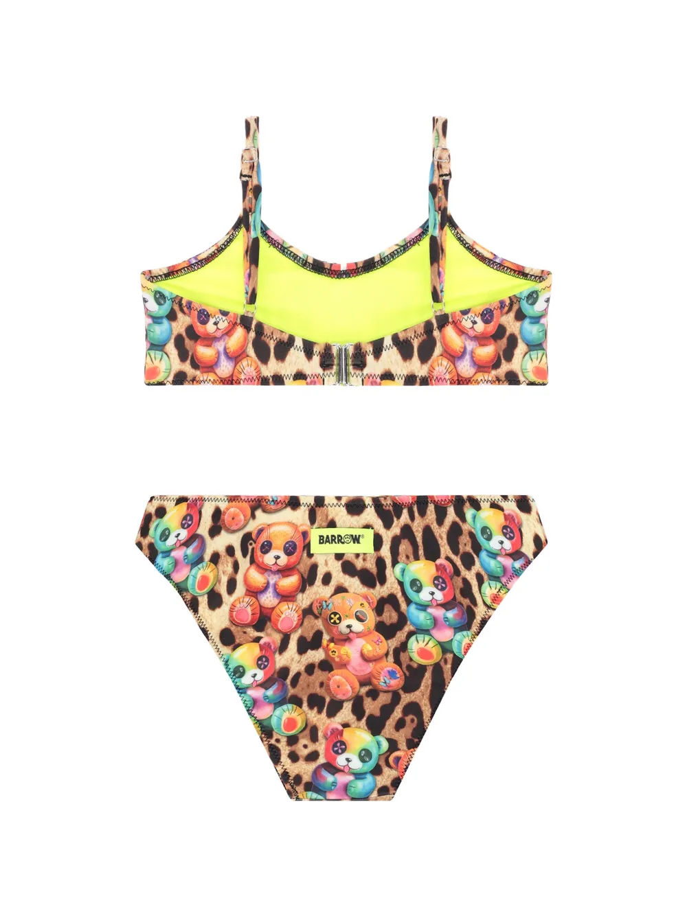 Barrow kids Bikini met dierenprint Bruin