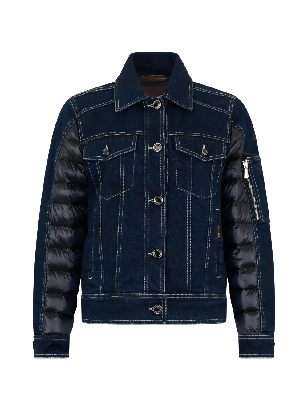 Moorer padded bomber jacket - Blu