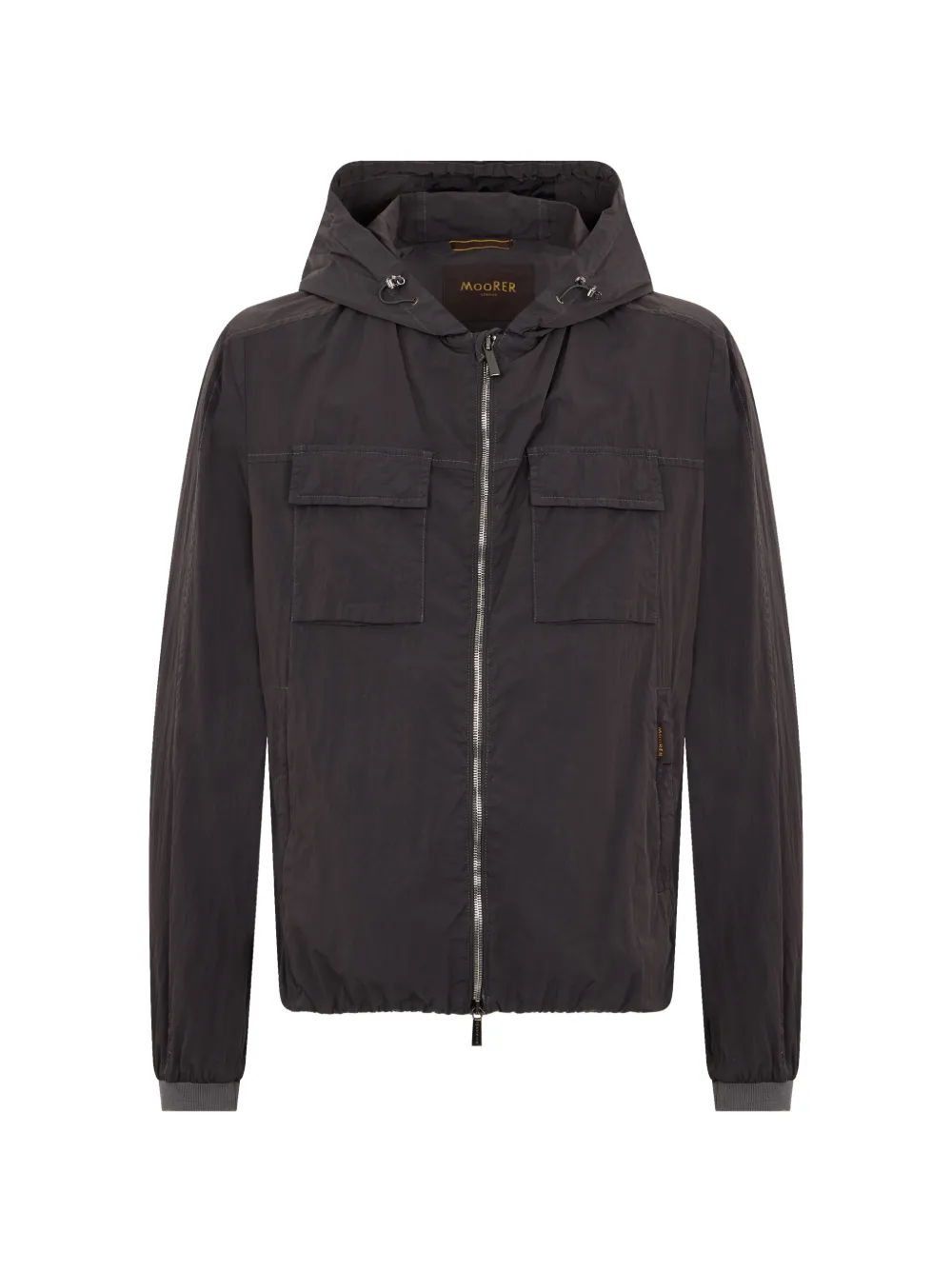 Moorer hooded bomber jacket - Grigio