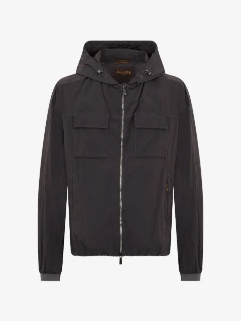 Moorer hooded bomber jacket