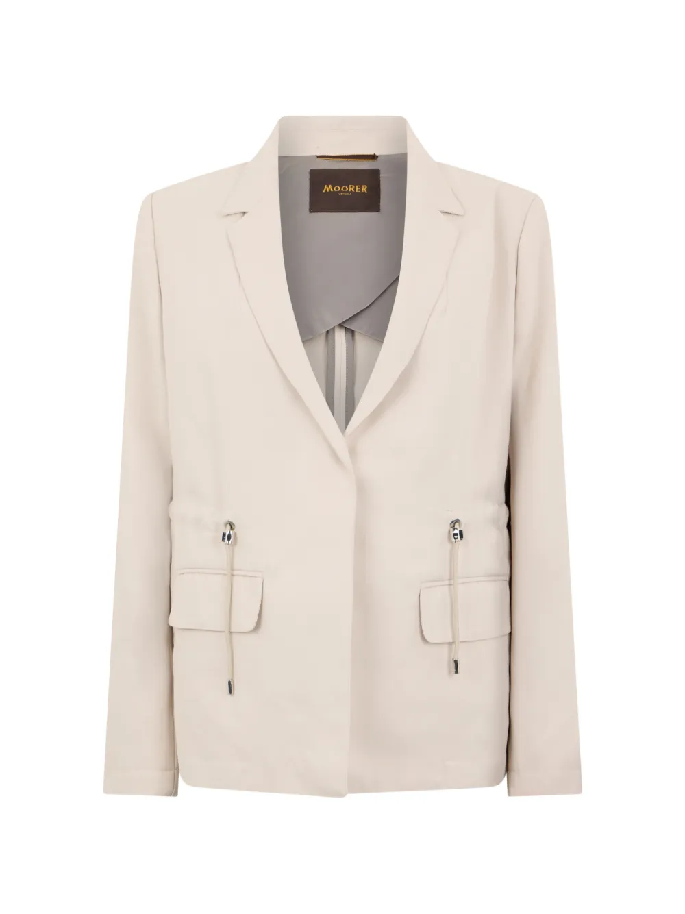 Moorer Ysabe long-sleeve blazer - Toni neutri