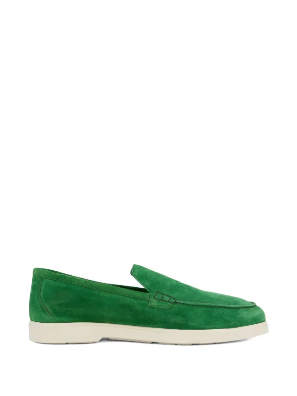 Moorer Cezanne Slip-on Loafers in Green