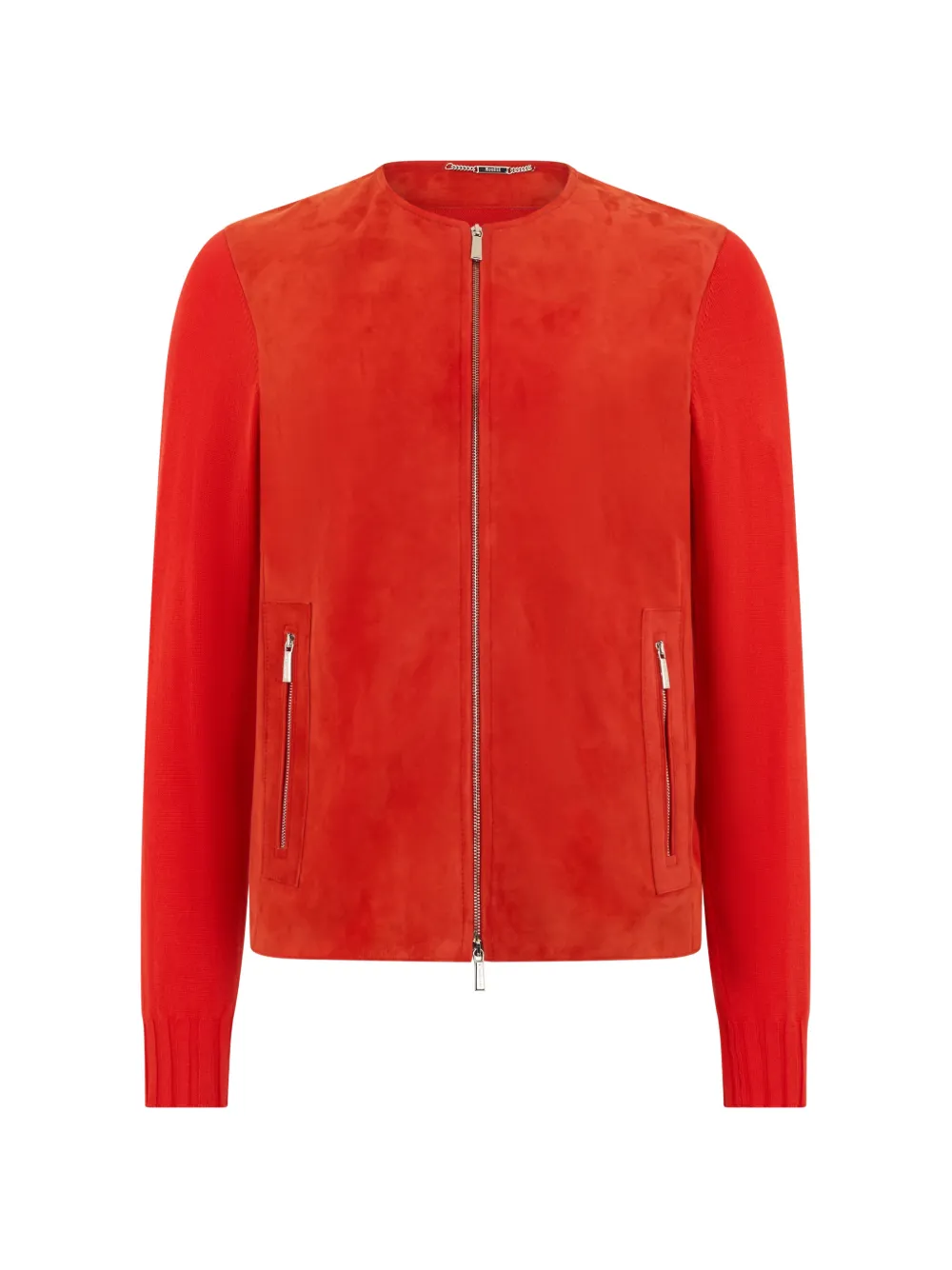 Moorer zip pockets jacket - Rosso