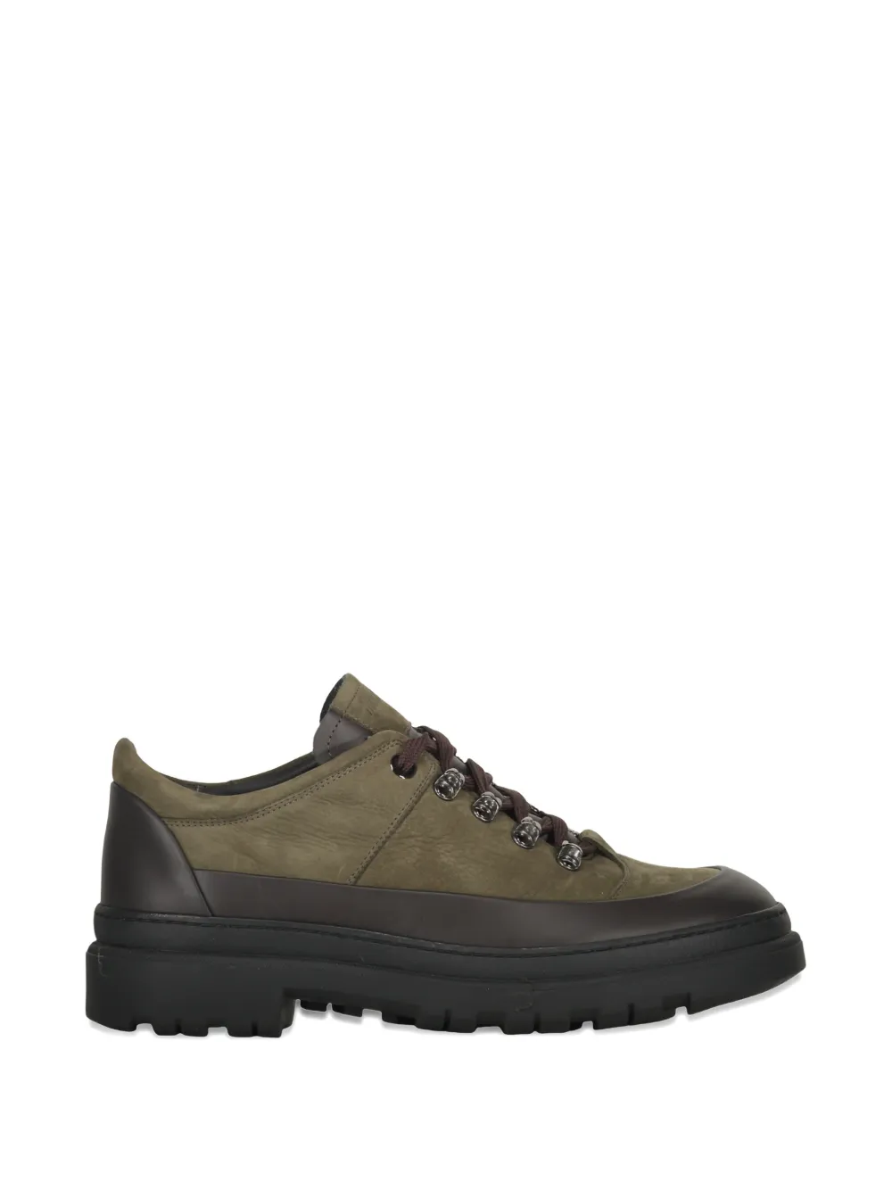 Moorer Roque leather lace-up hiking boots - Verde