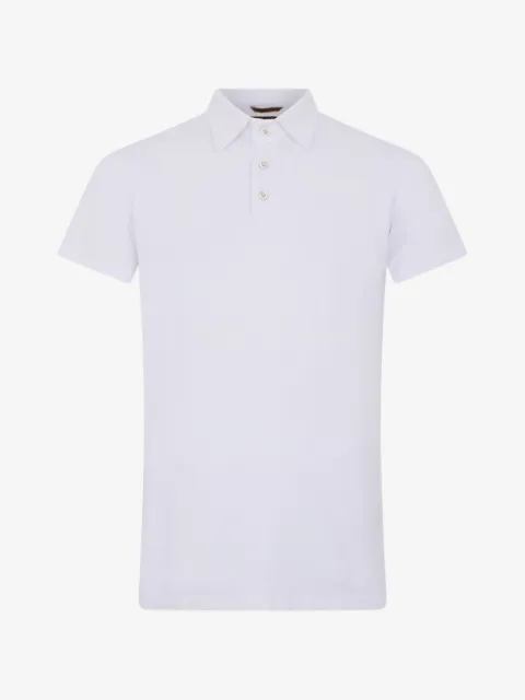 Moorer Pachino short-sleeved cotton polo shirt