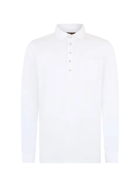 Moorer  Pierre long-sleeve button polo shirt