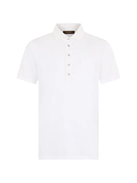 Moorer button collar polo shirt
