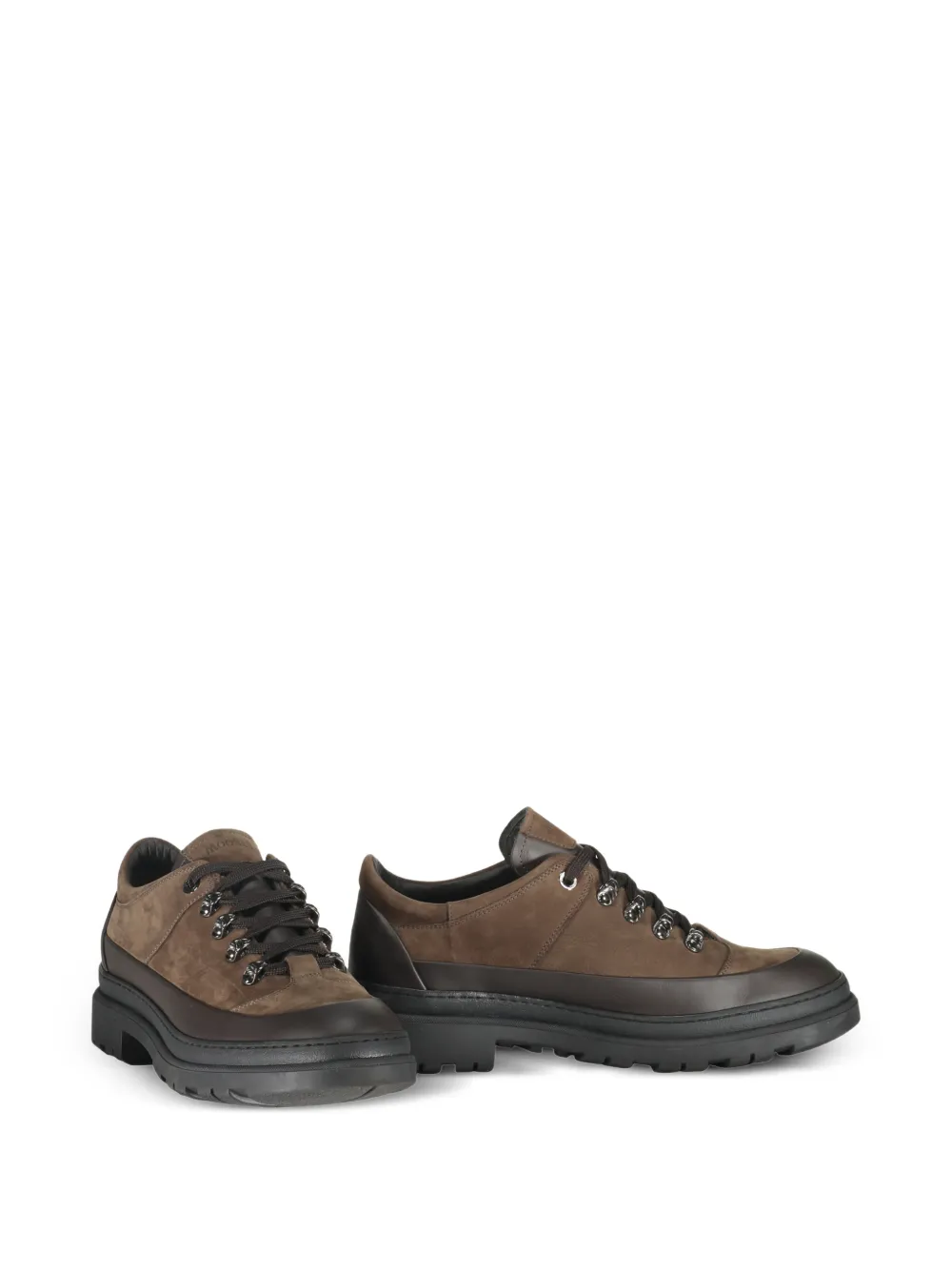 Moorer Roquen leren sneakers Bruin