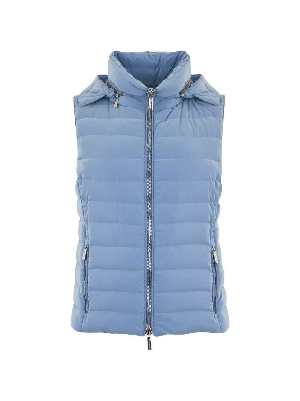 Moorer Tinnari padded collarless vest - Blue
