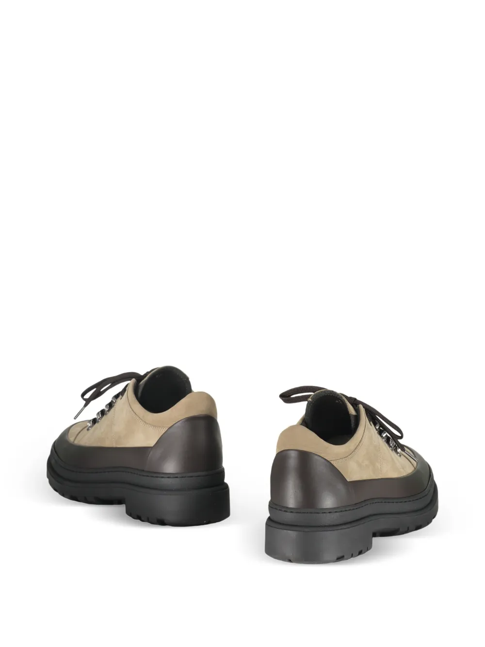  Moorer Roquen Lace-up Suede Sneakers - Neutrals 