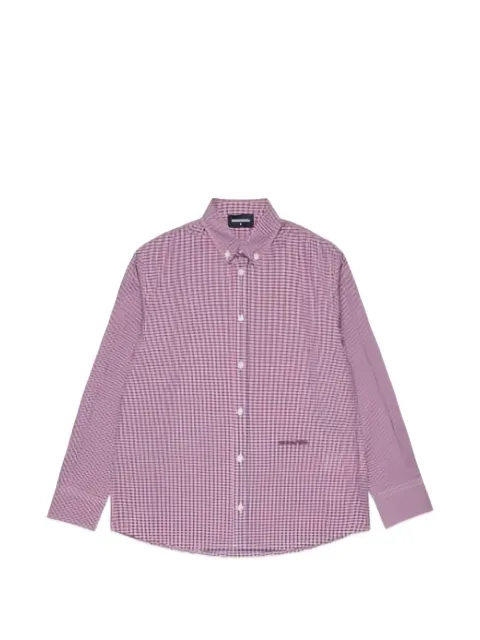 DSQUARED2 KIDS checked buttoned shirt