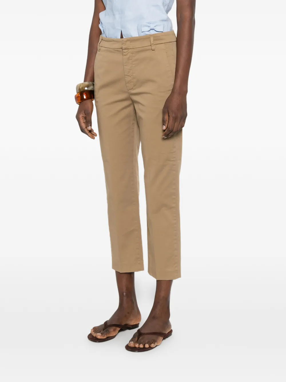  Dondup Cropped Trousers - Neutrals 