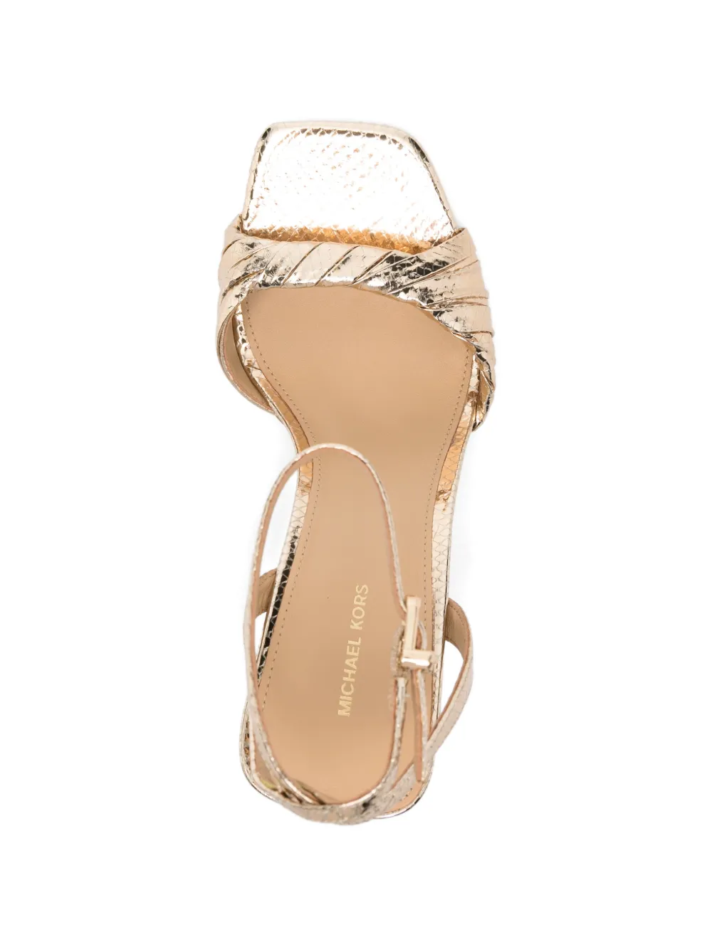 Michael Kors Matilda leren ballerina's met studs Wit