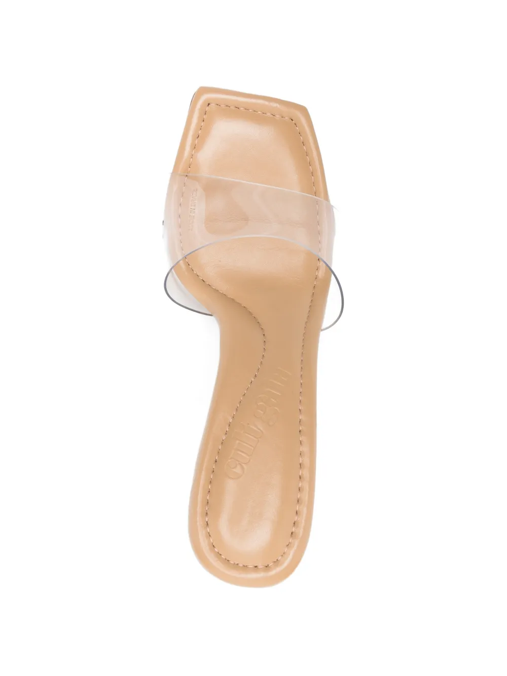 Cult Gaia squate-toe sandals Beige