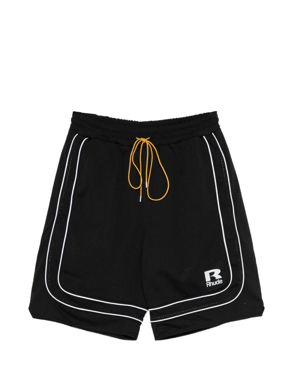 RHUDE drawstring striped shorts - Nero