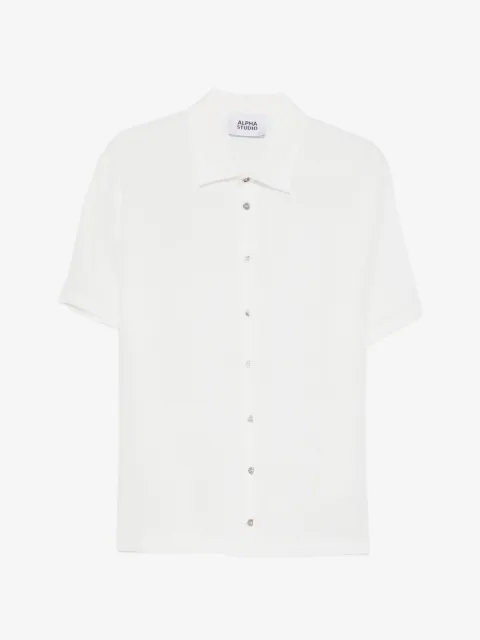ALPHA STUDIO buttoned short-sleeve shirt