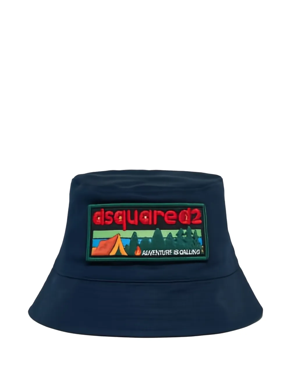 Dsquared2 Kids' Logo Patch Bucket Hat In Blue