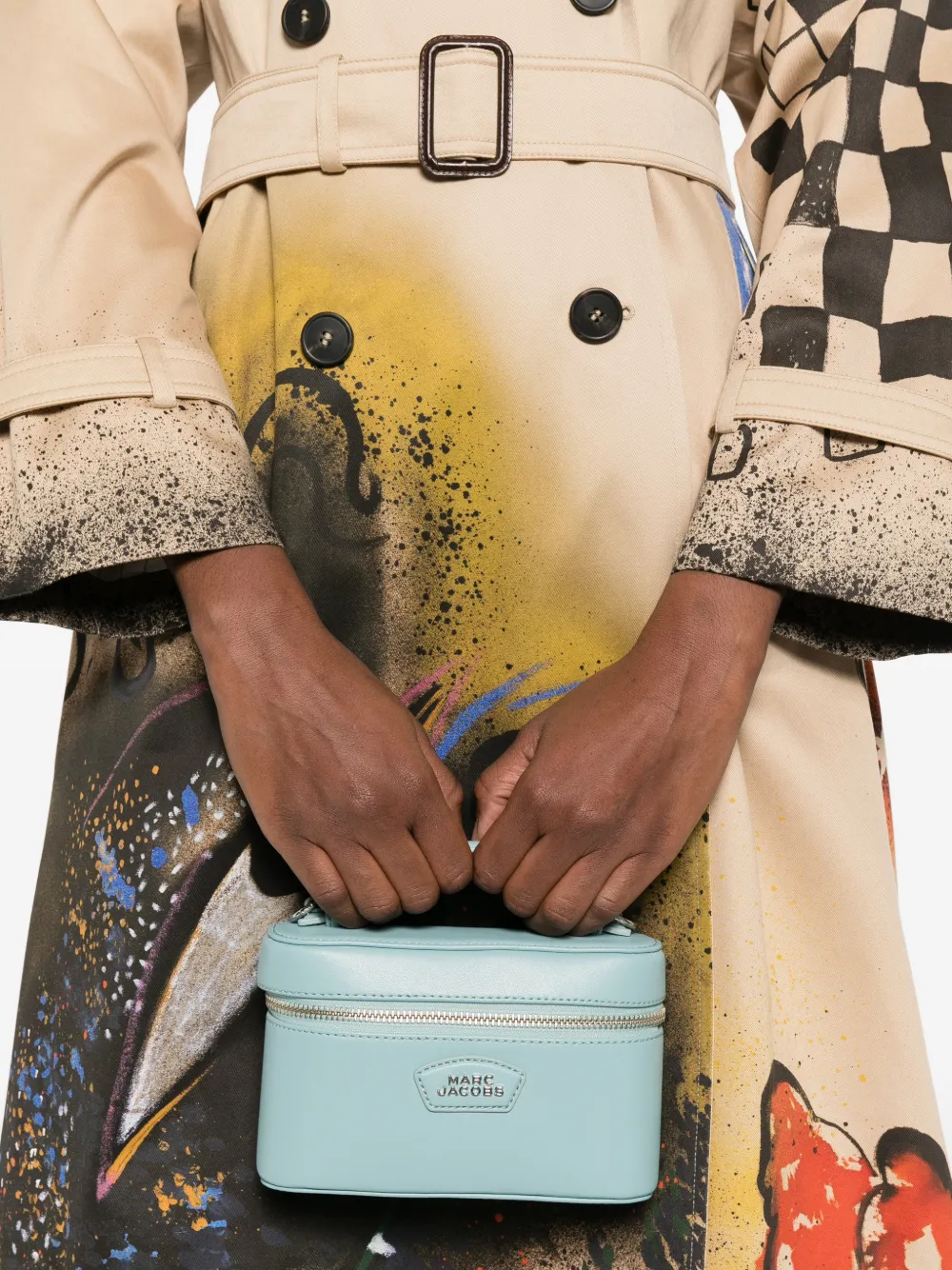  Marc Jacobs Trousse Make Up Con Zip - Blu 