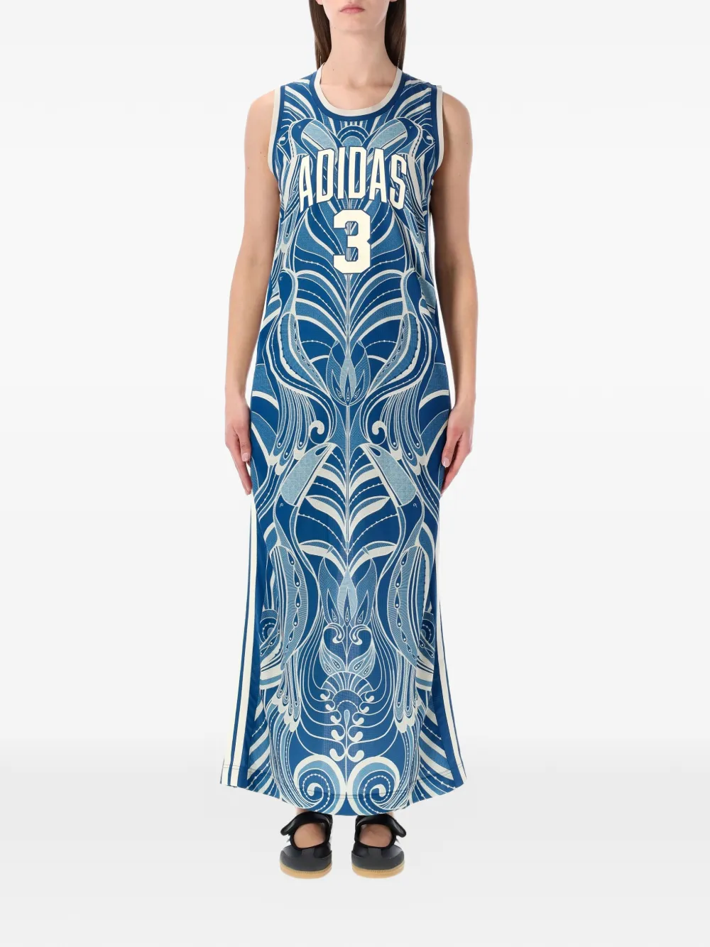 adidas x Farm Rio printed maxi dress - Blu