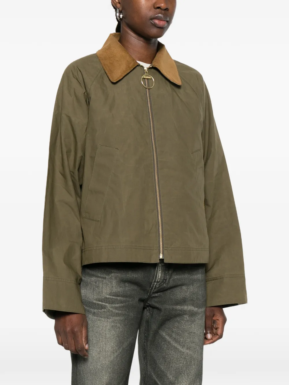  Barbour Corduroy-collar Jacket - Green 