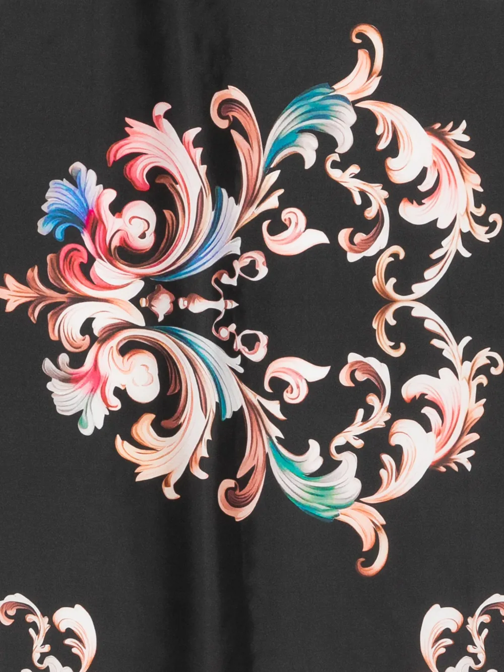 Versace Jeans Couture Sjaal met bloemenprint Zwart
