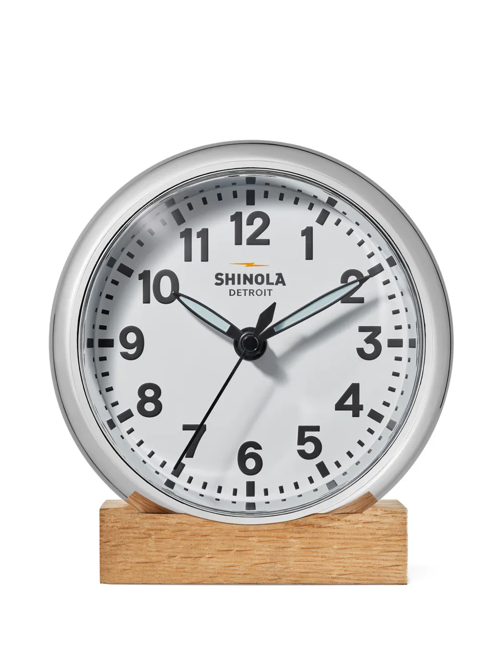 Shinola 6" Runwell desk clock - Bianco