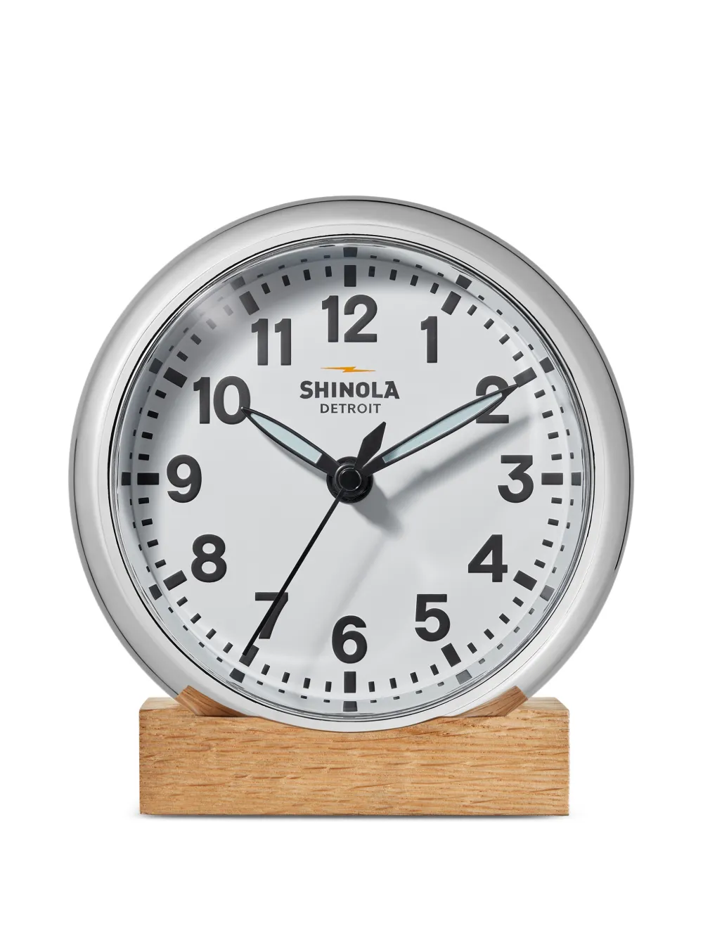 Shinola 6" Runwell desk clock - Bianco
