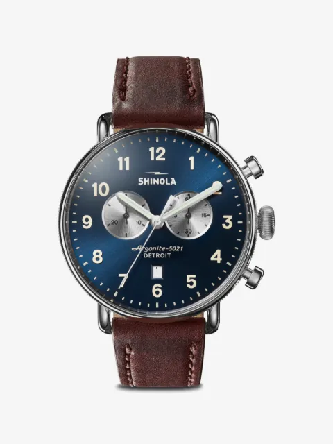 Shinola Canfield Chronograph 43 mm horloge