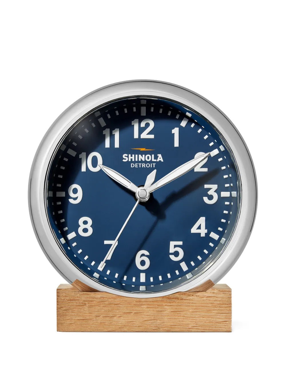 Shinola 6" Runwell desk clock - Blu