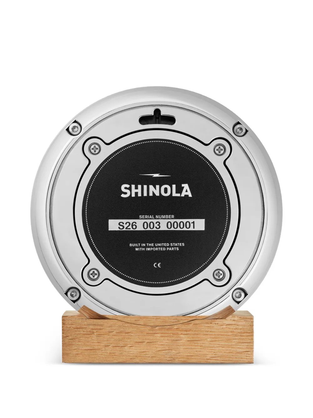  Shinola 6 Runwell Desk Clock - Blue 