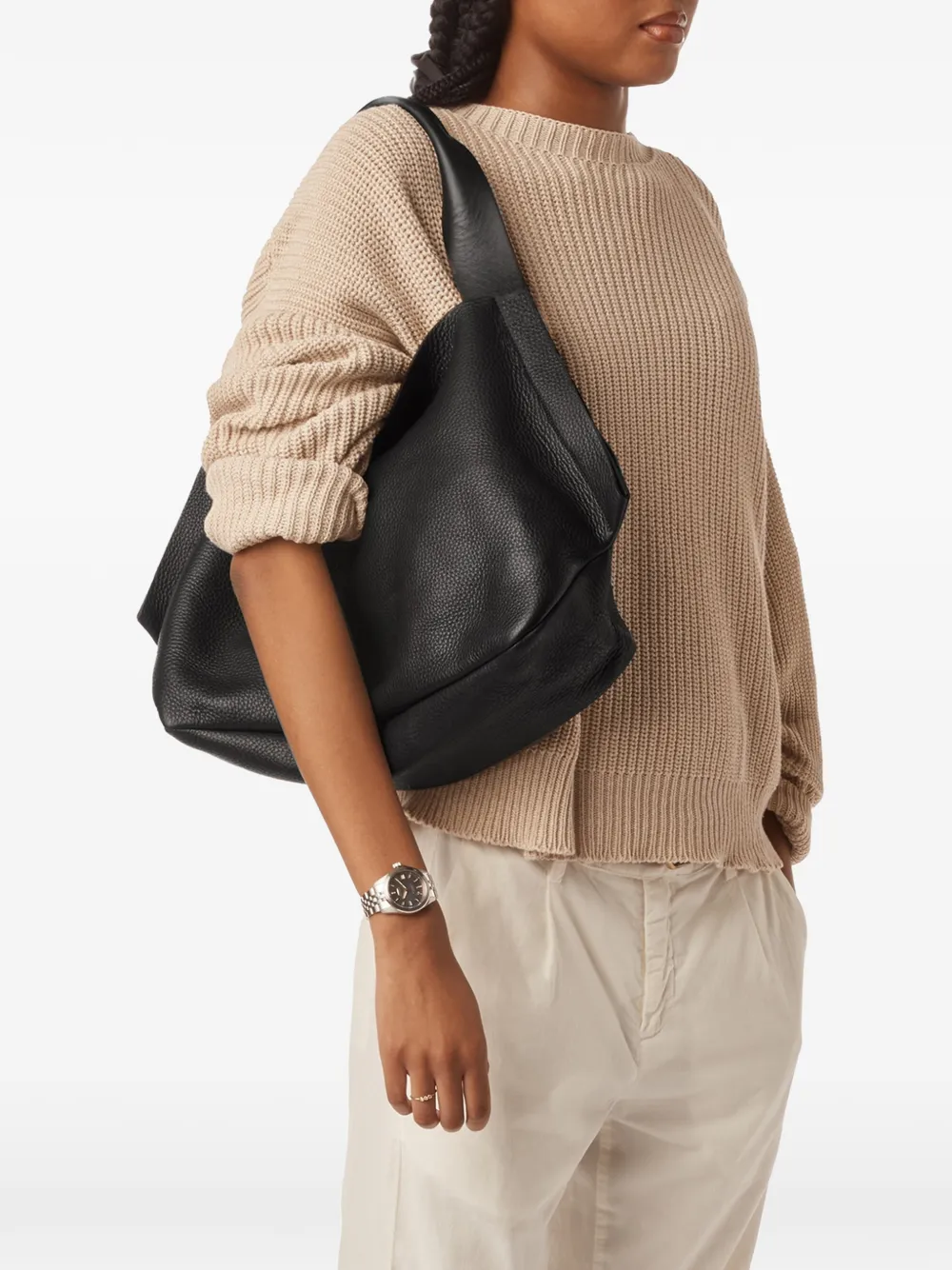  Shinola Runwell Leather Shoulder Bag - Black 