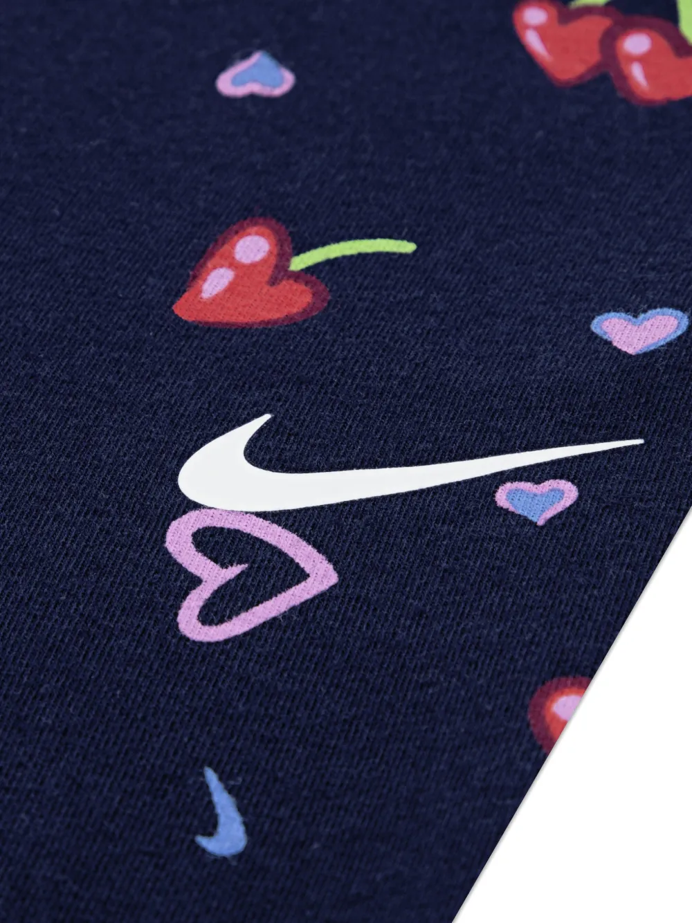 Nike Kids Broekset met kersen- en hartprint Paars