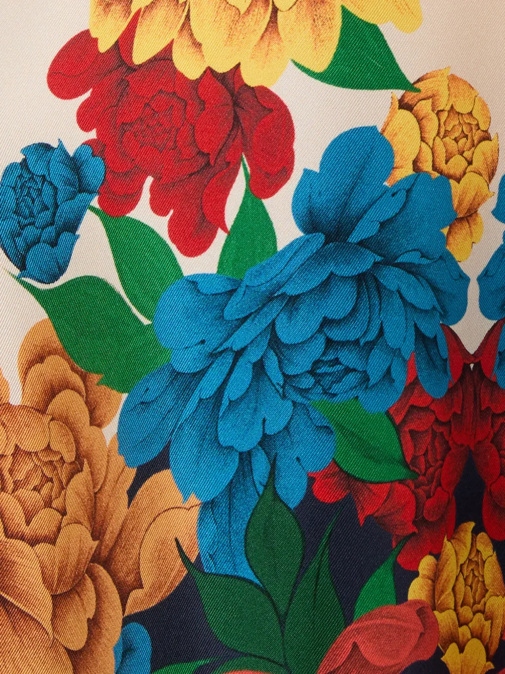 La DoubleJ Shirt met bloemenprint Beige