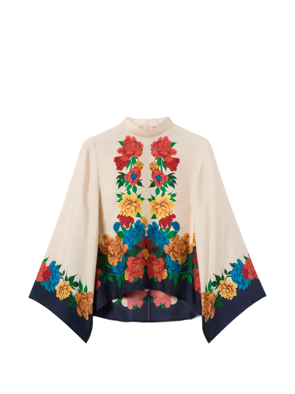 La DoubleJ Blusa a fiori - Toni neutri