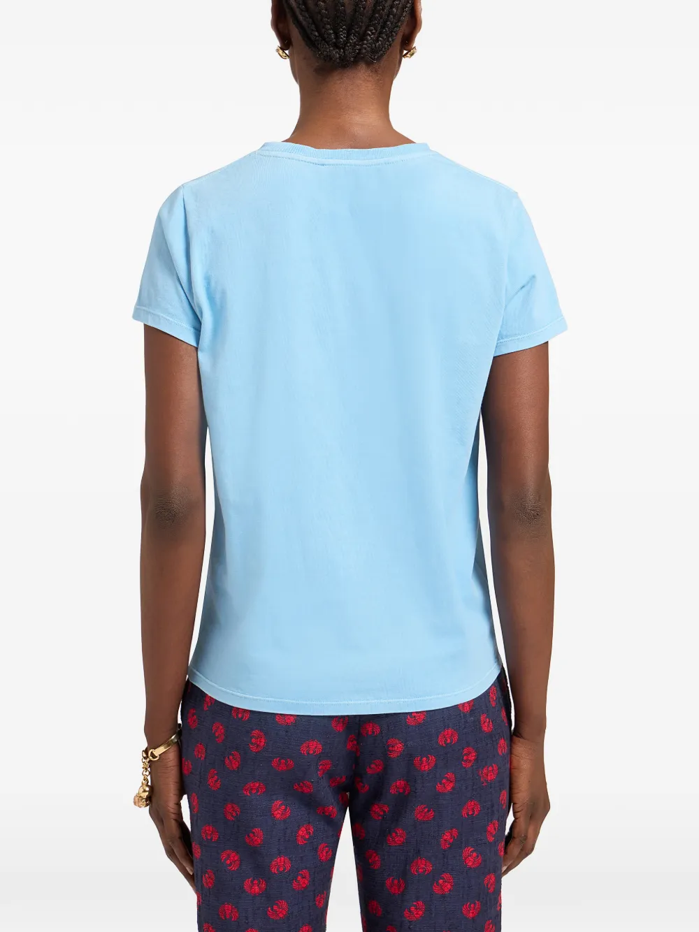 La DoubleJ T-shirt met grafische print Blauw