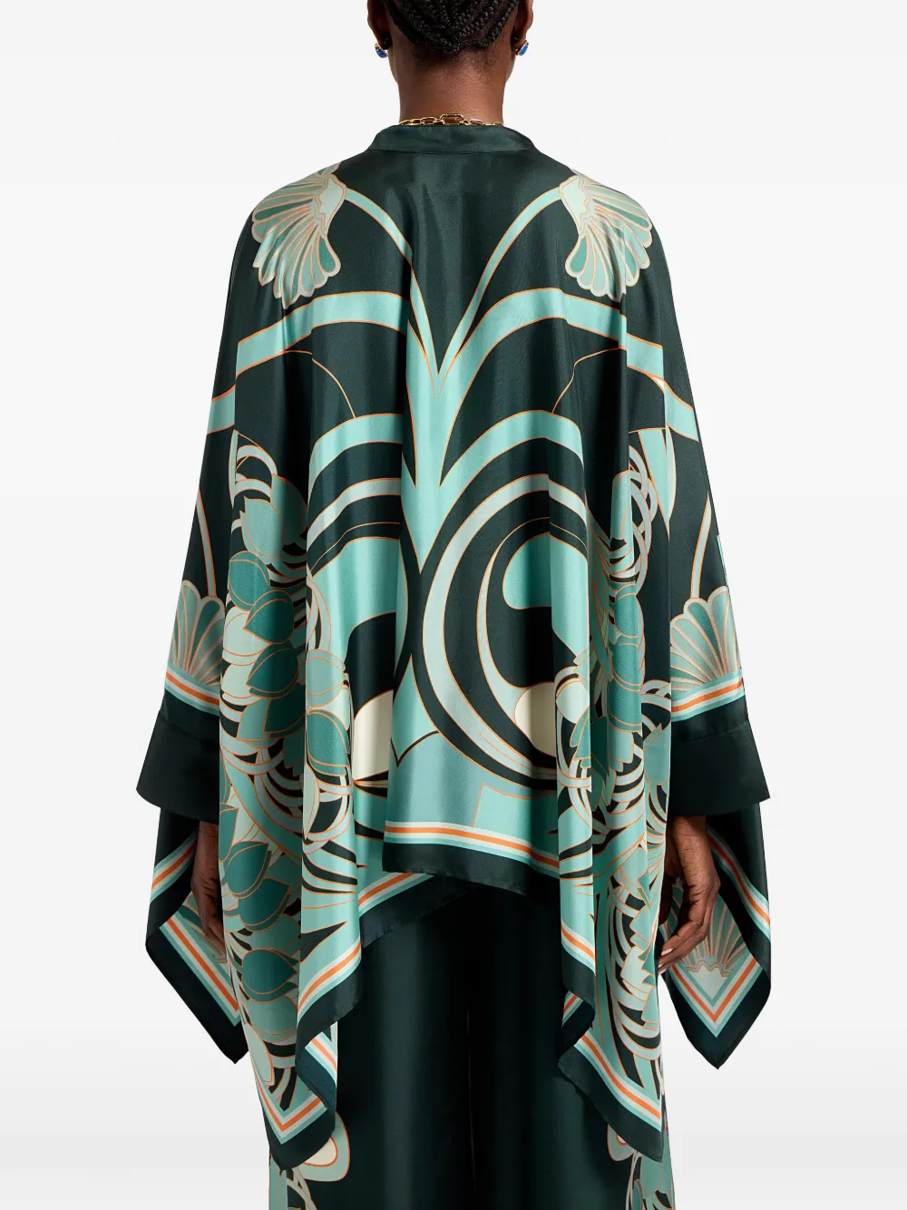 La DoubleJ Zijden blouse Groen