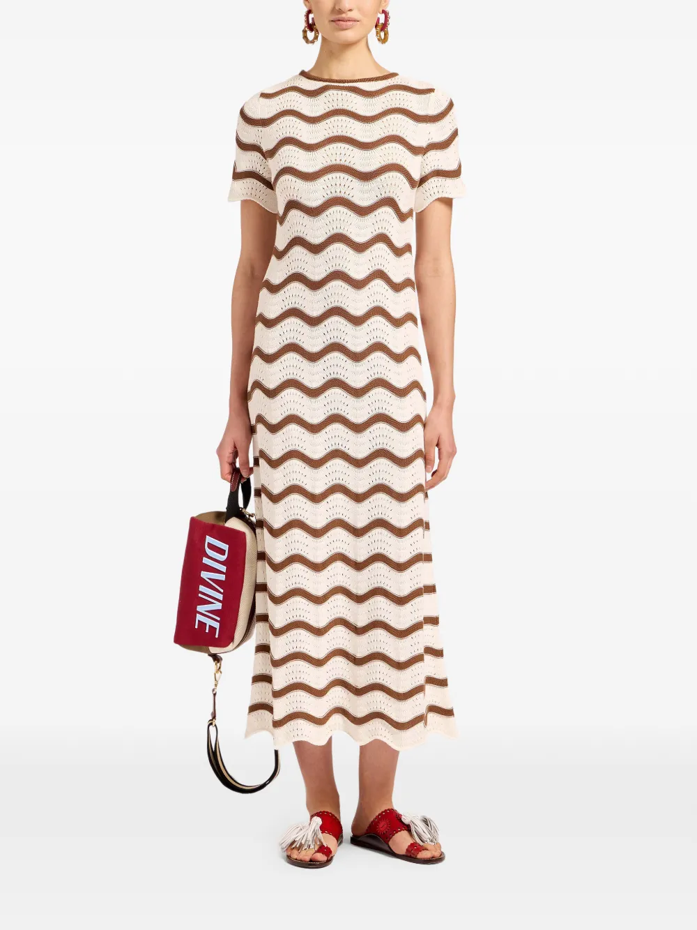 La DoubleJ Swing jurk Beige