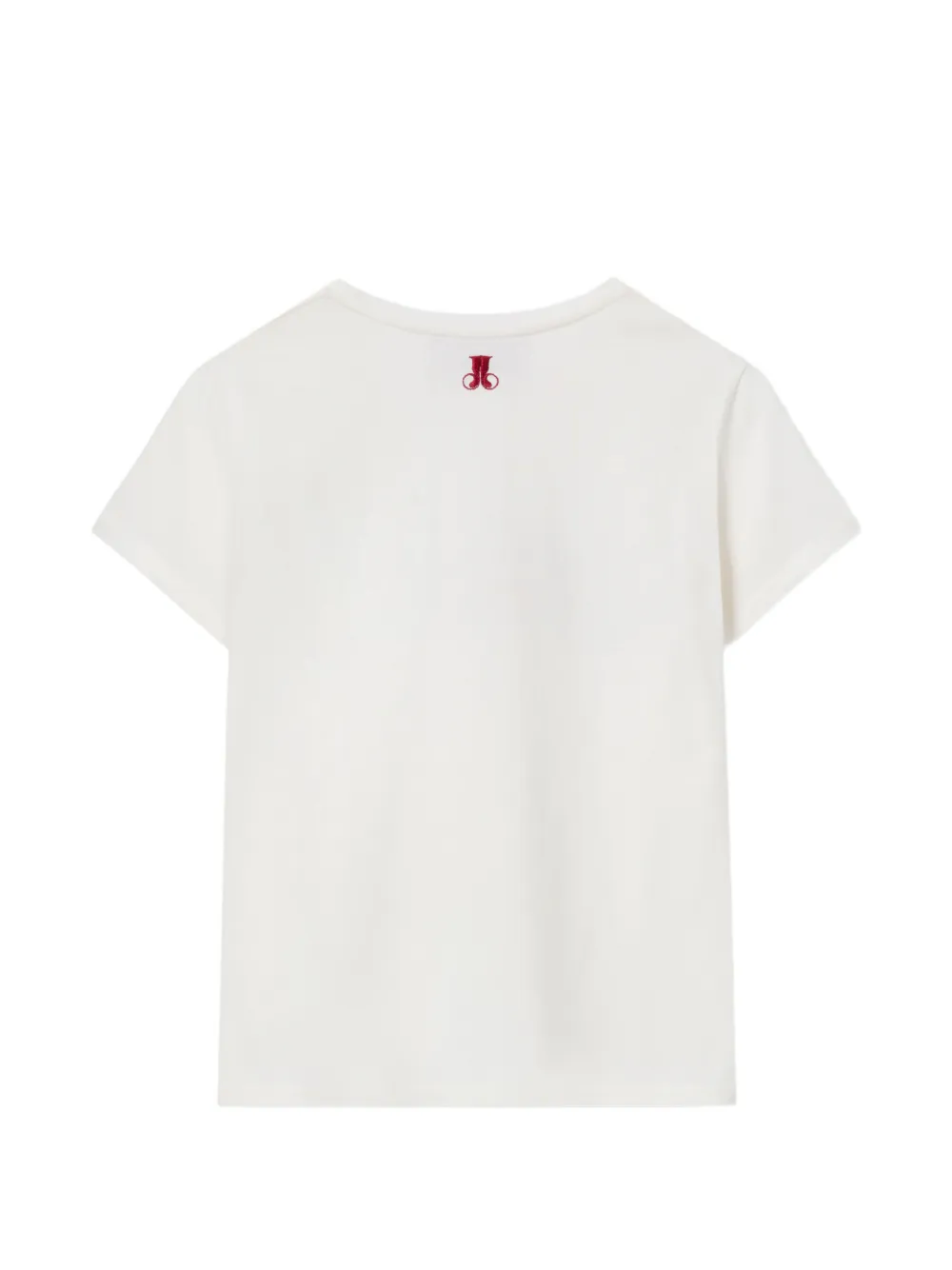La DoubleJ T-shirt met borduurwerk Wit