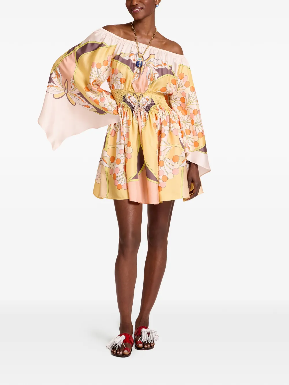 La DoubleJ Sienna mini-jurk Geel
